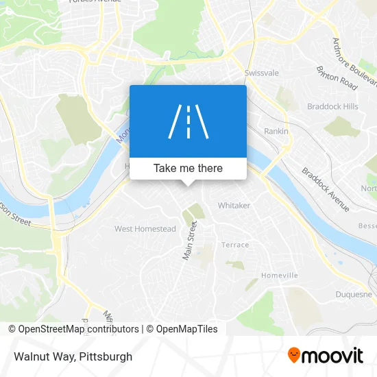 Walnut Way map