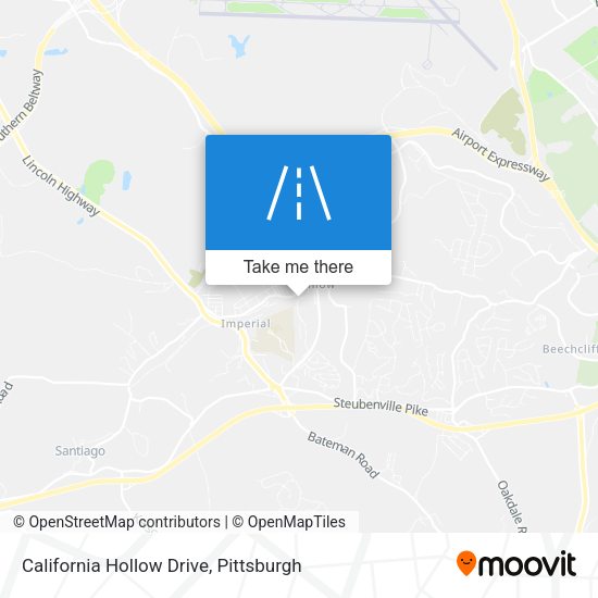 Mapa de California Hollow Drive