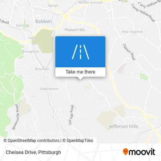 Chelsea Drive map