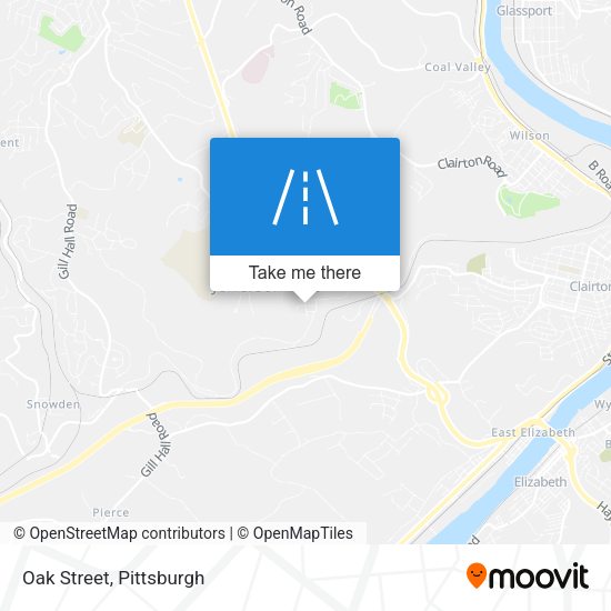Mapa de Oak Street