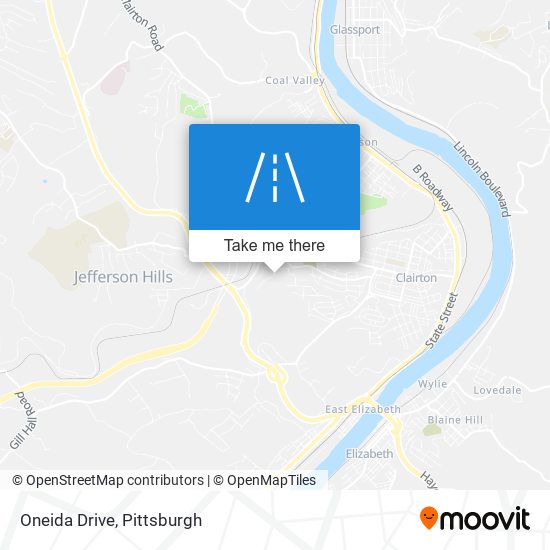 Oneida Drive map