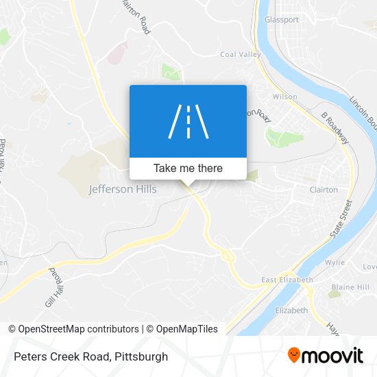 Mapa de Peters Creek Road