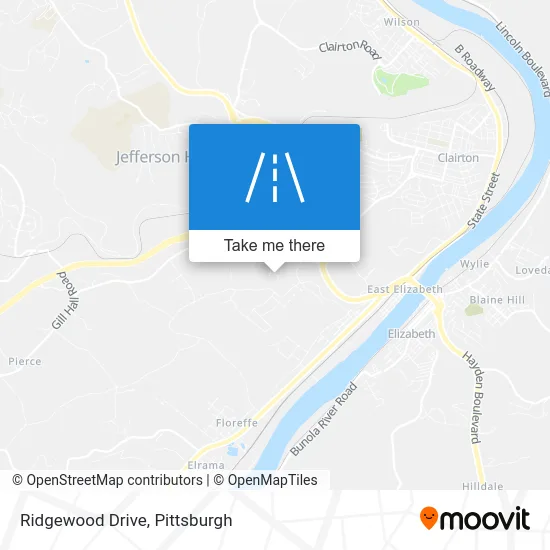 Ridgewood Drive map