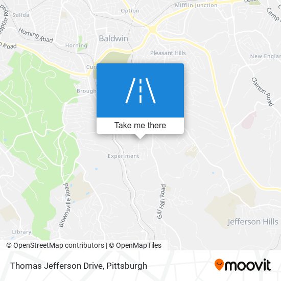 Thomas Jefferson Drive map