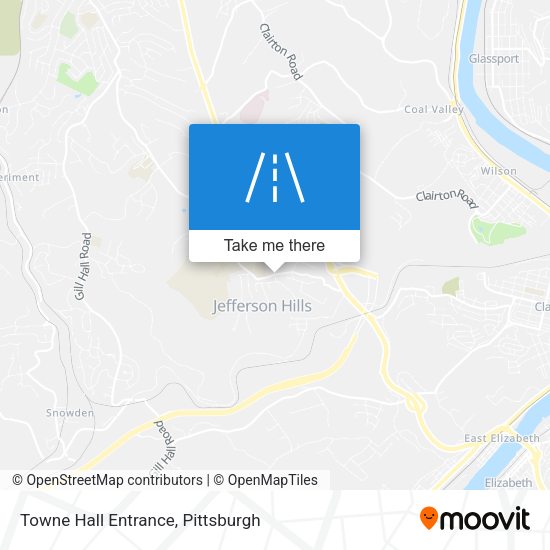 Towne Hall Entrance map