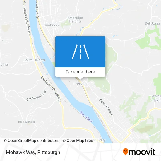 Mohawk Way map