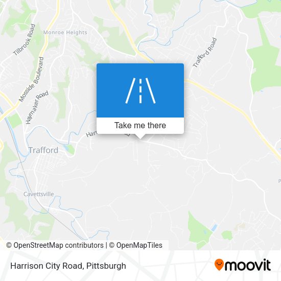 Harrison City Road map