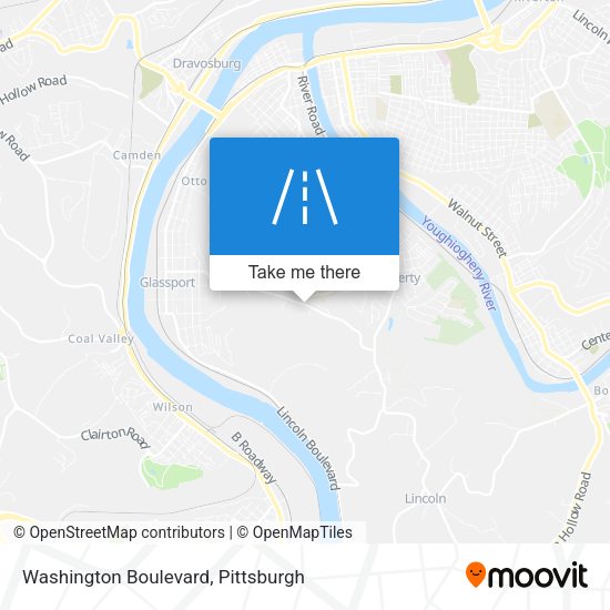 Washington Boulevard map