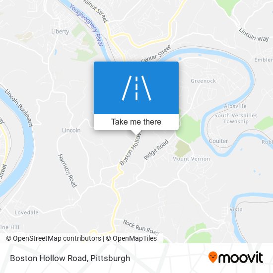 Boston Hollow Road map