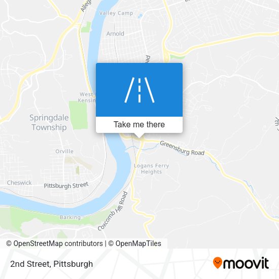 Mapa de 2nd Street