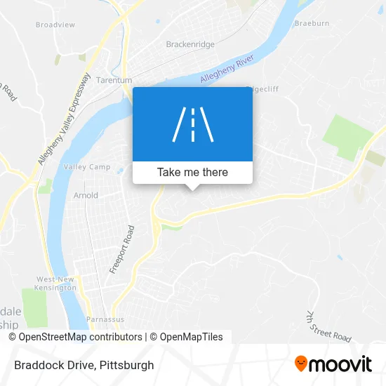 Braddock Drive map