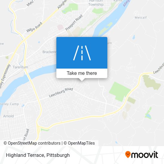 Mapa de Highland Terrace