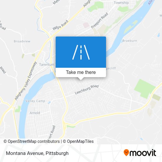 Mapa de Montana Avenue