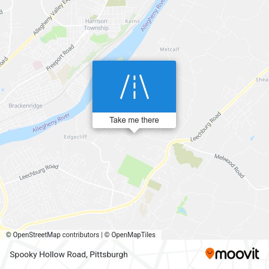 Mapa de Spooky Hollow Road