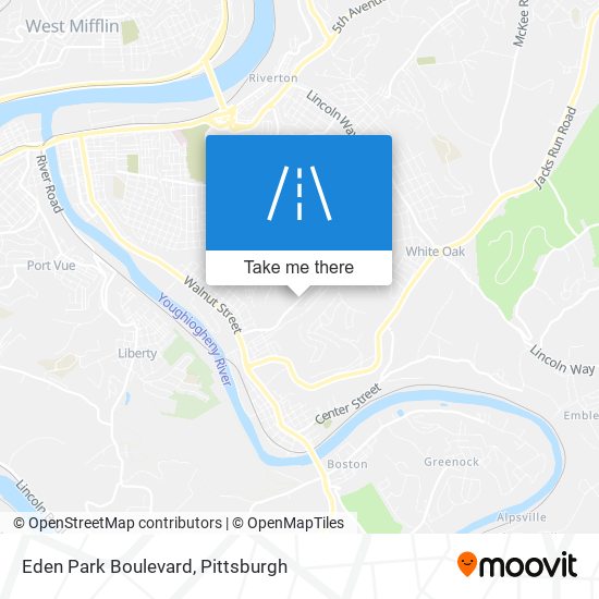 Eden Park Boulevard map