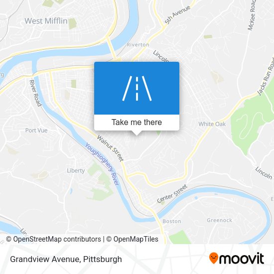 Mapa de Grandview Avenue