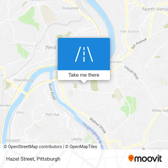 Hazel Street map