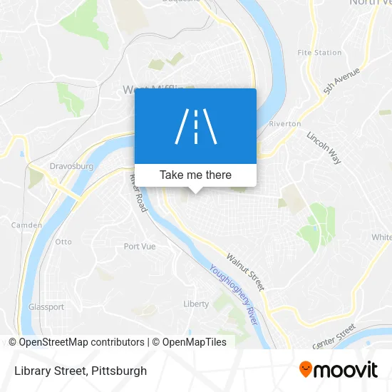 Library Street map