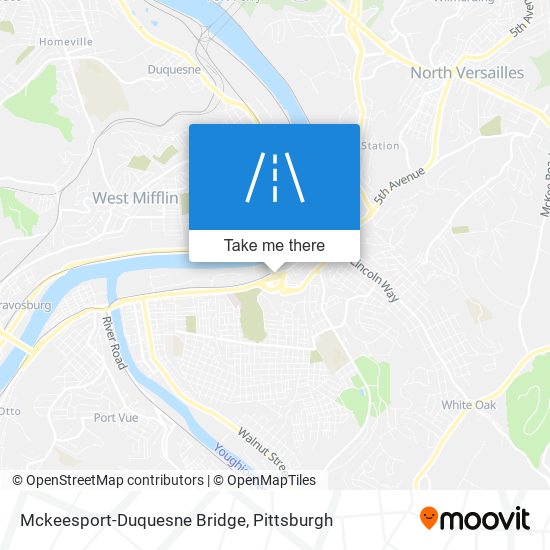 Mapa de Mckeesport-Duquesne Bridge