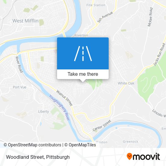 Woodland Street map