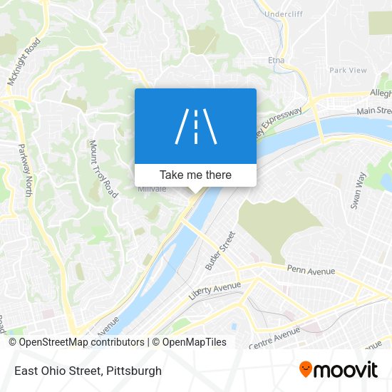East Ohio Street map