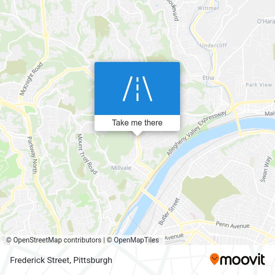 Frederick Street map