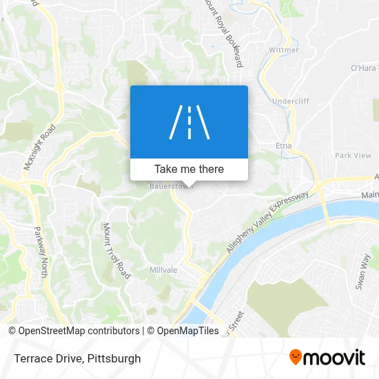 Terrace Drive map