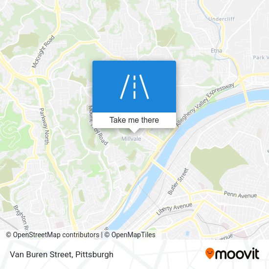 Mapa de Van Buren Street