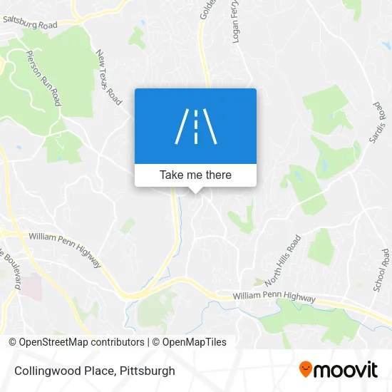 Mapa de Collingwood Place