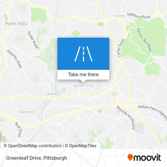 Greenleaf Drive map