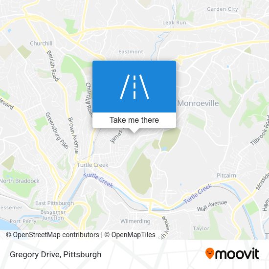 Mapa de Gregory Drive