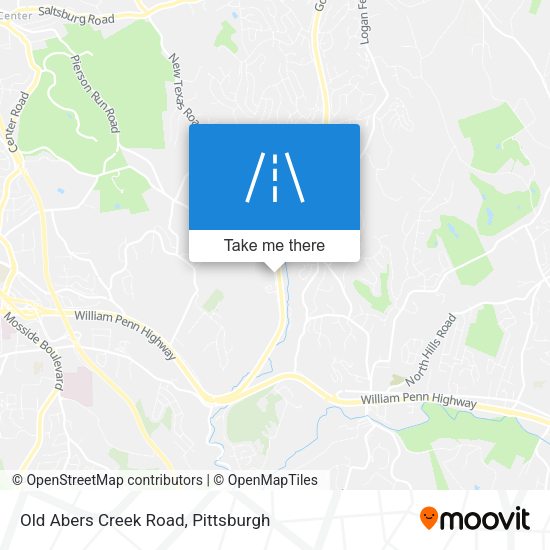Mapa de Old Abers Creek Road