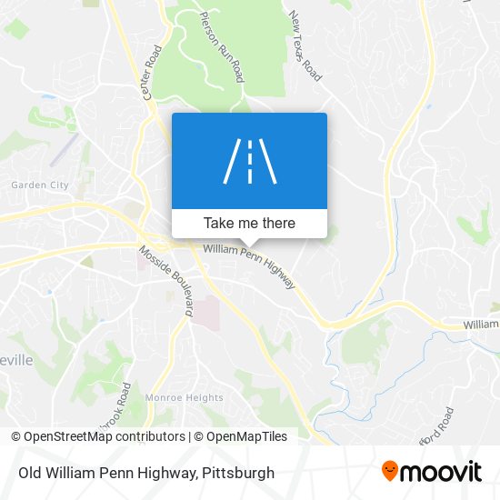 Mapa de Old William Penn Highway