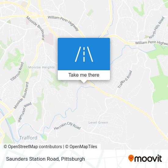 Saunders Station Road map