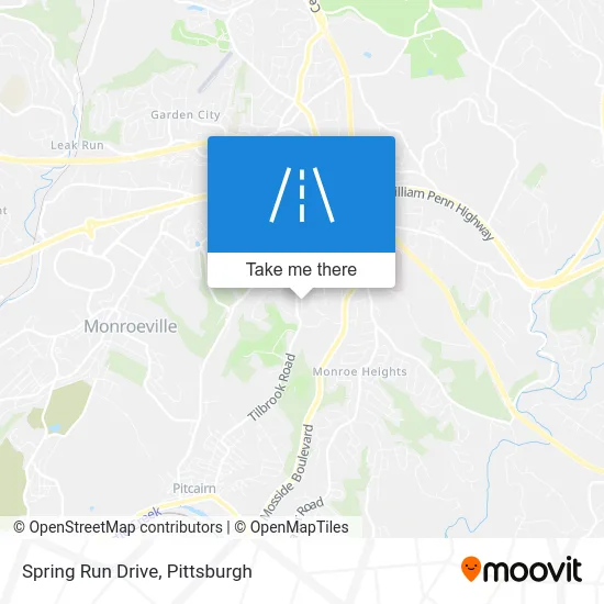 Spring Run Drive map