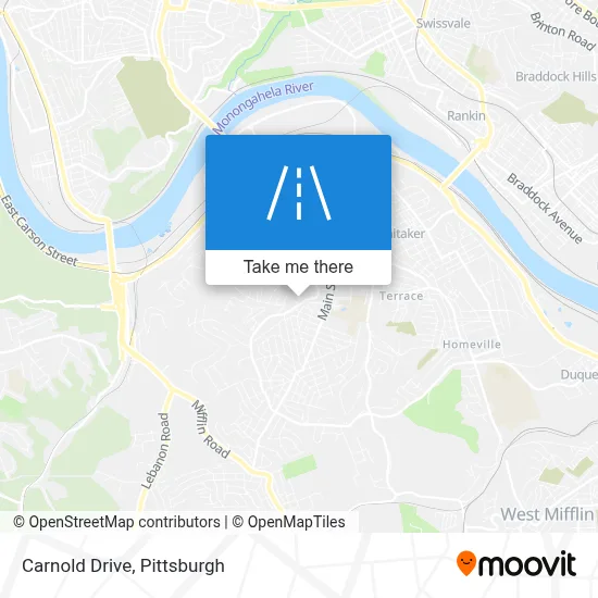 Carnold Drive map
