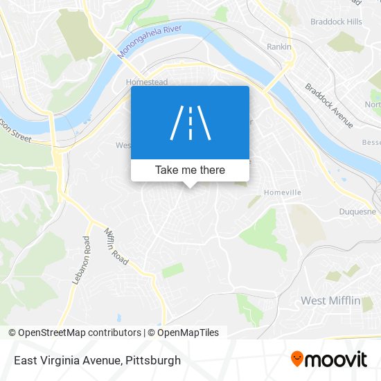 East Virginia Avenue map