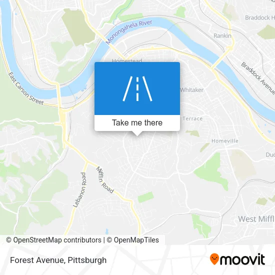 Forest Avenue map