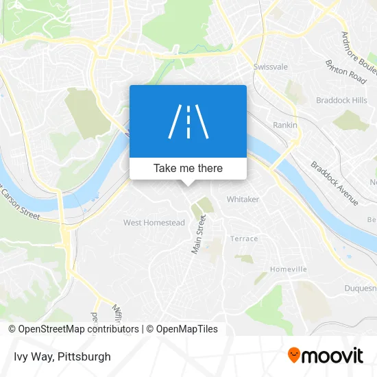 Ivy Way map