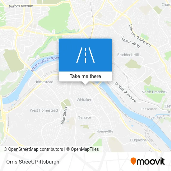 Orris Street map
