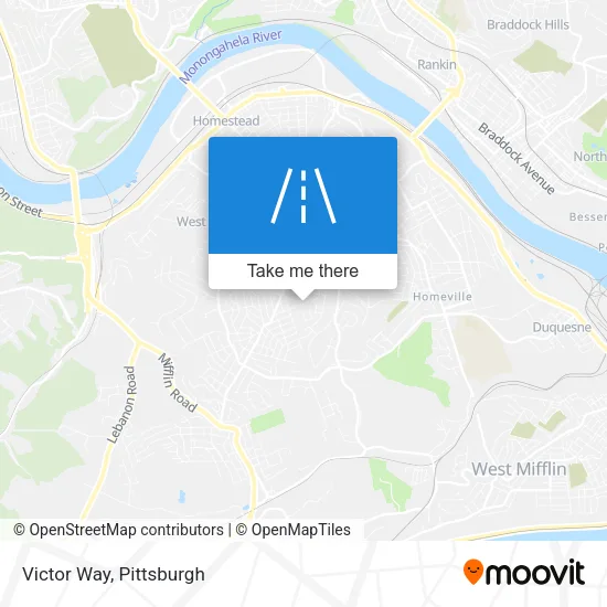 Victor Way map