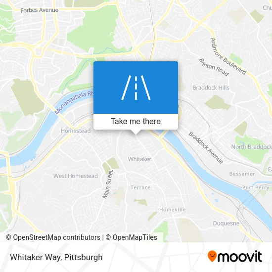Whitaker Way map