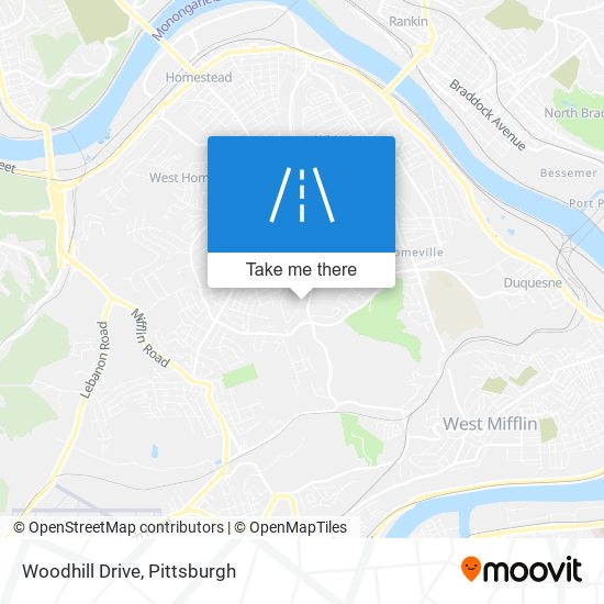 Woodhill Drive map