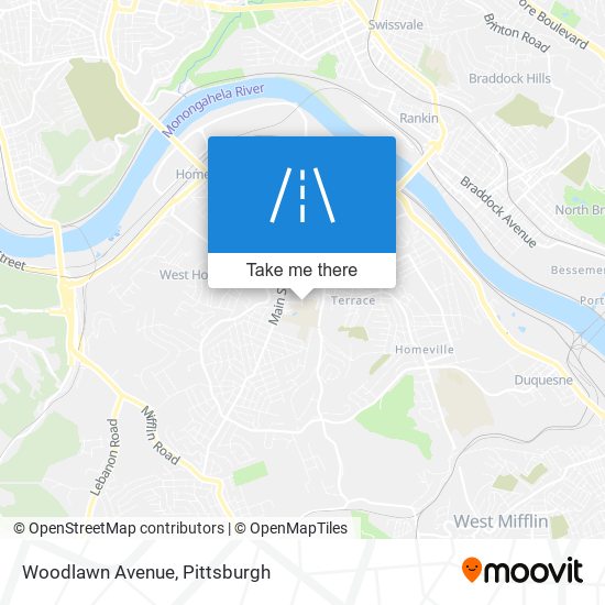 Mapa de Woodlawn Avenue