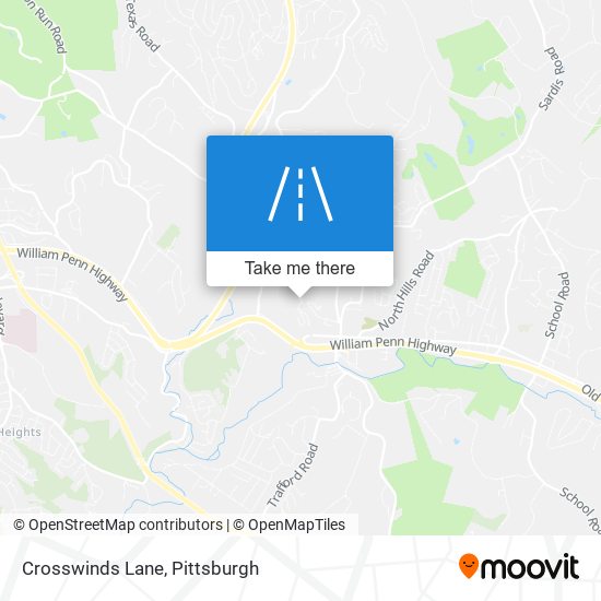 Crosswinds Lane map