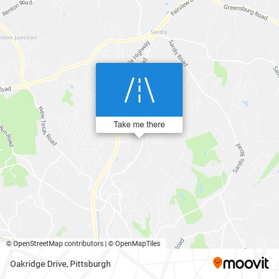 Oakridge Drive map