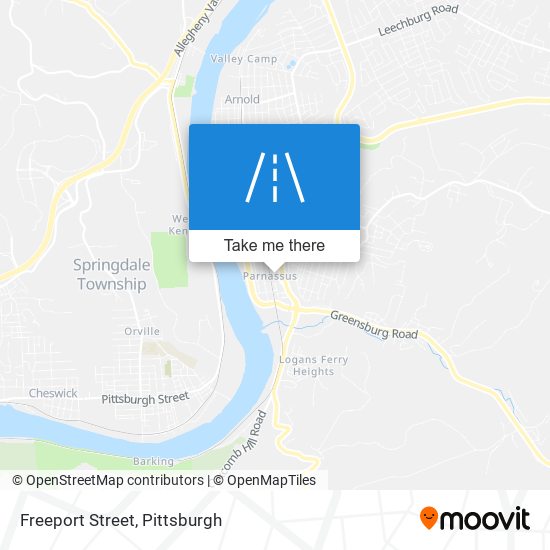 Mapa de Freeport Street