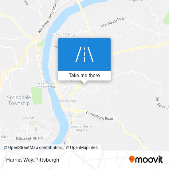 Mapa de Harriet Way