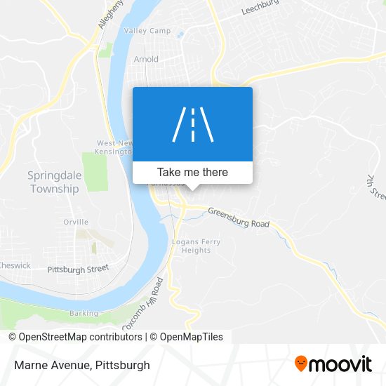 Mapa de Marne Avenue