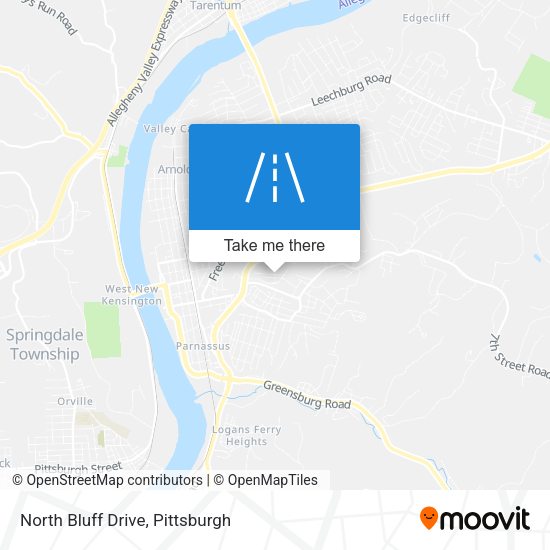 Mapa de North Bluff Drive